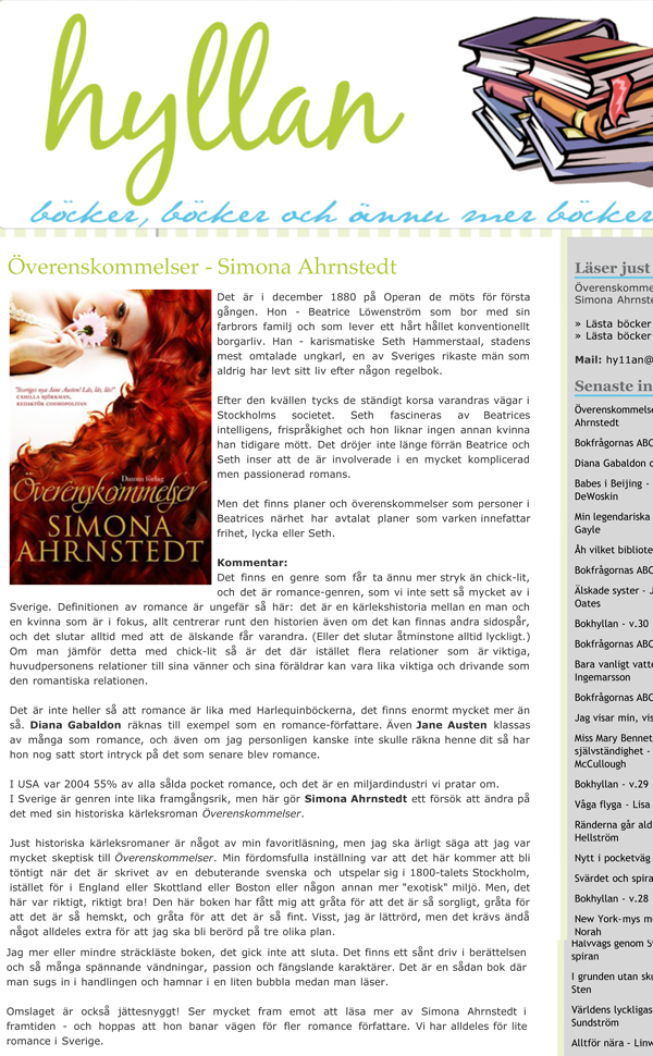 hyllan - en bokblogg med tips p bra bcker - boktips - bcker d